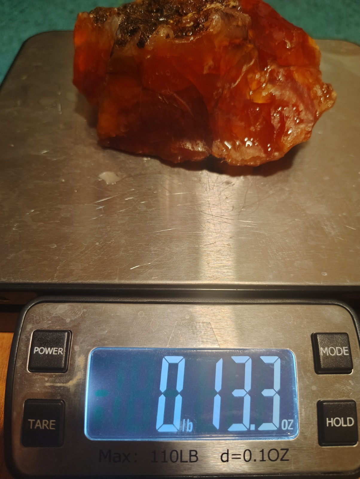 Uncut Oregon carnelian agate, Beautiful red, multi-color, 100% Natural specimen.