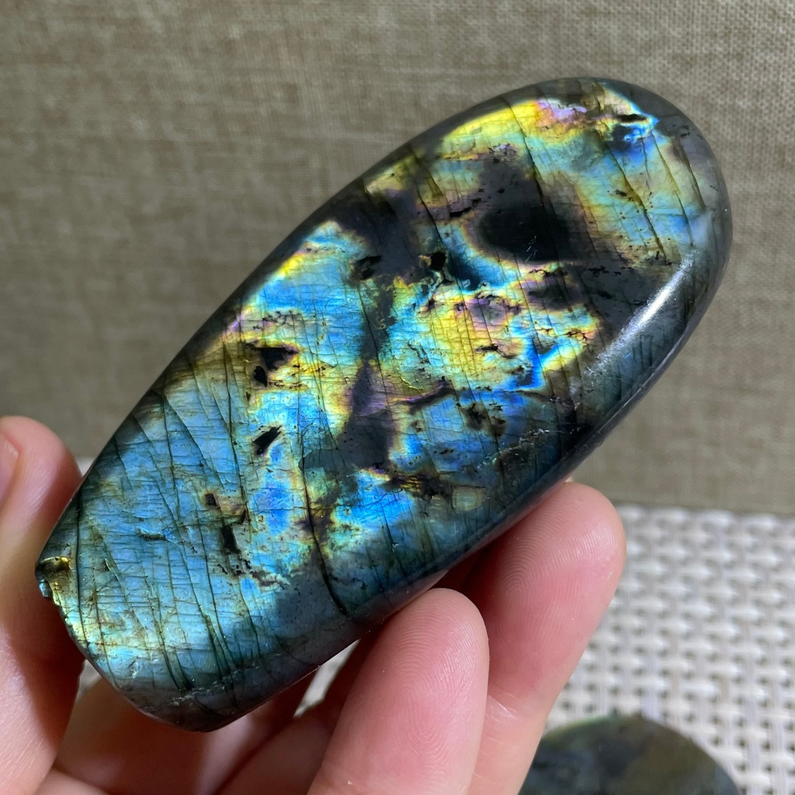 Natural Labradorite Crystal gemstone rough original Specimen 192g