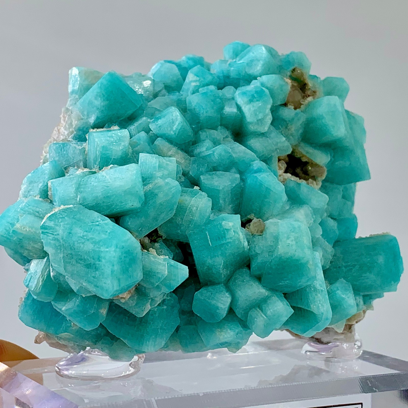 230g Rare!! Natural beautiful Amazonite with Quartz Crystal Specimen Rough