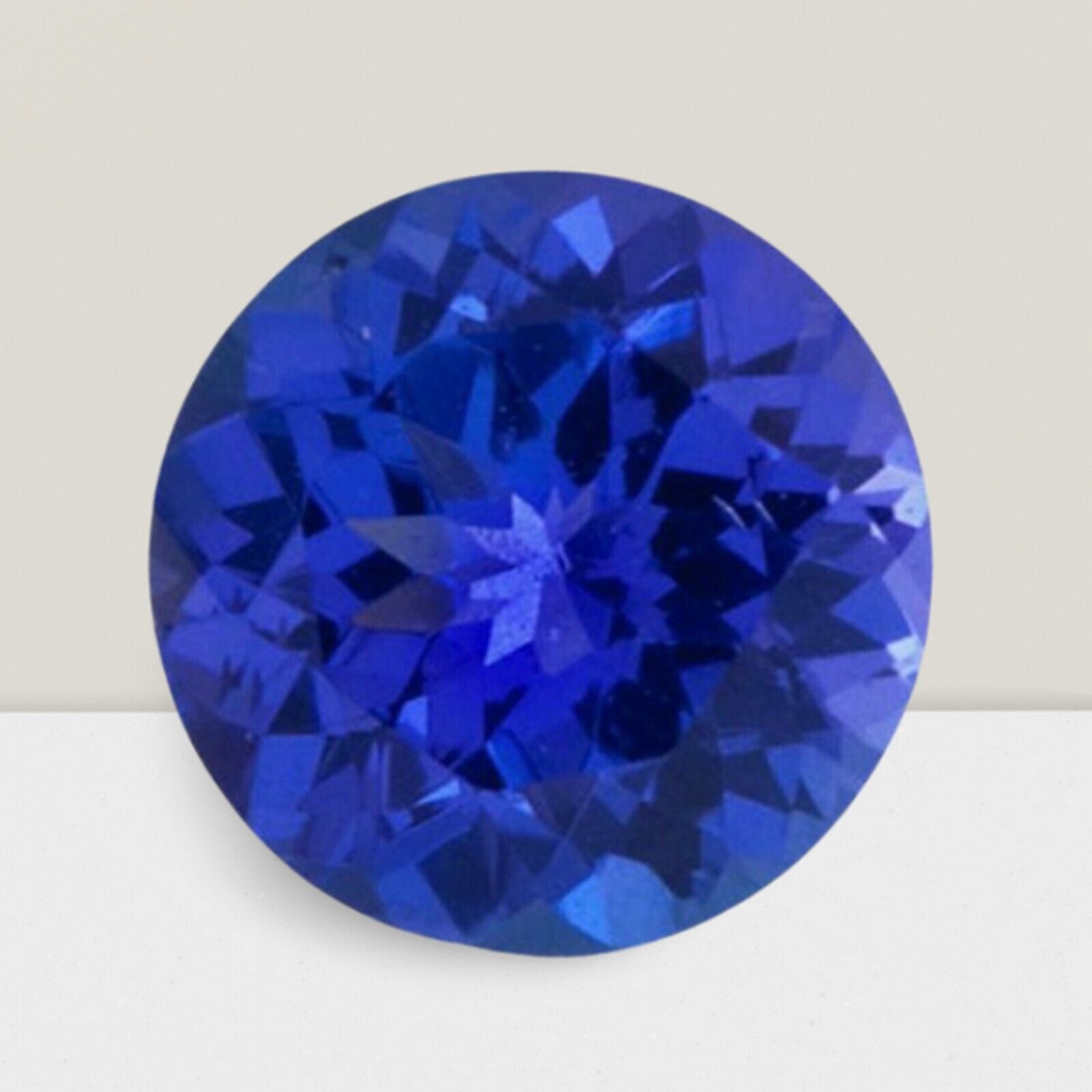 Tanzanite Round Cut Gemstone 5.1 Cts – 12 mm Lustrous Loose Gem