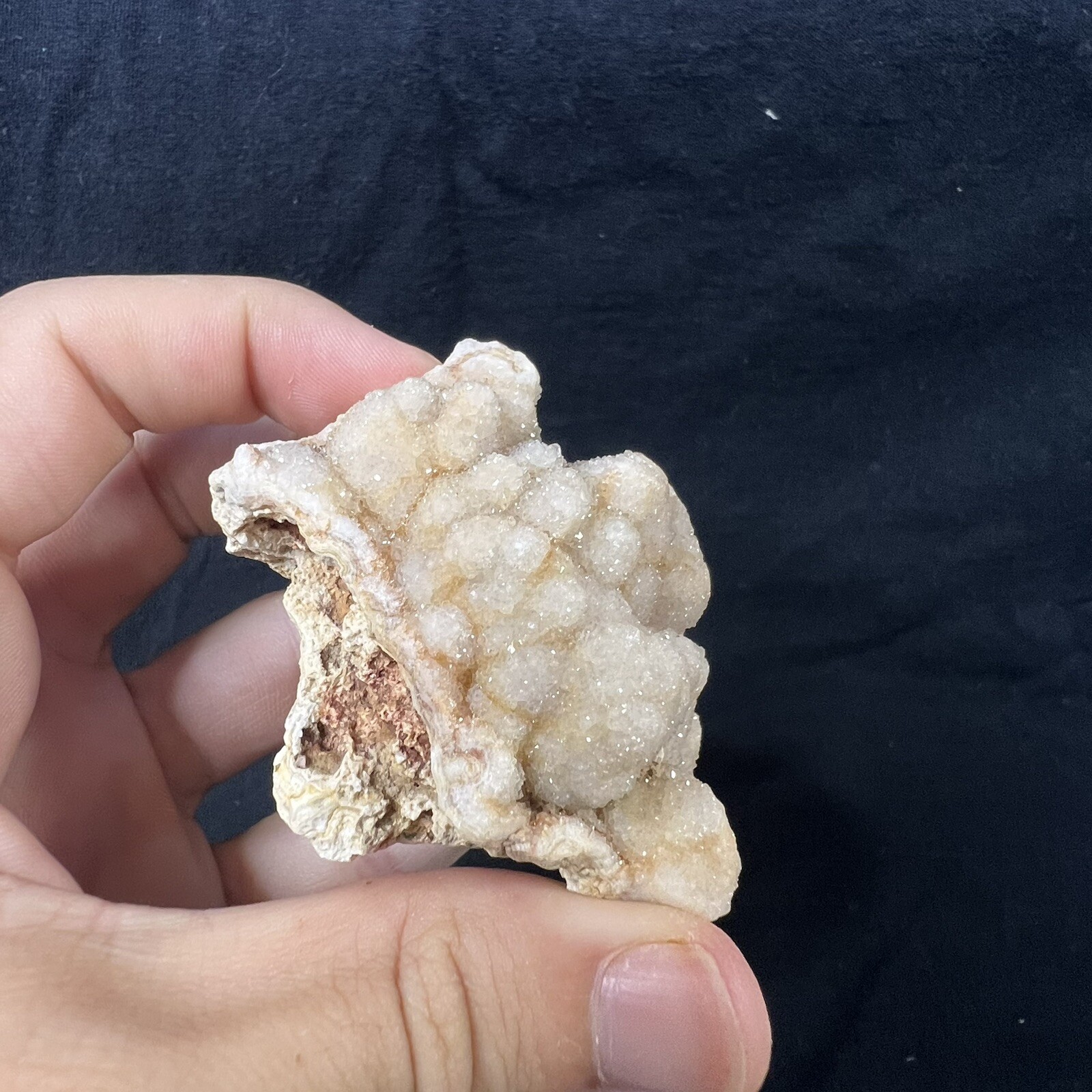 Lot of 6 Quartz Crystal Druse Clusters on Lace Agate | Missouri