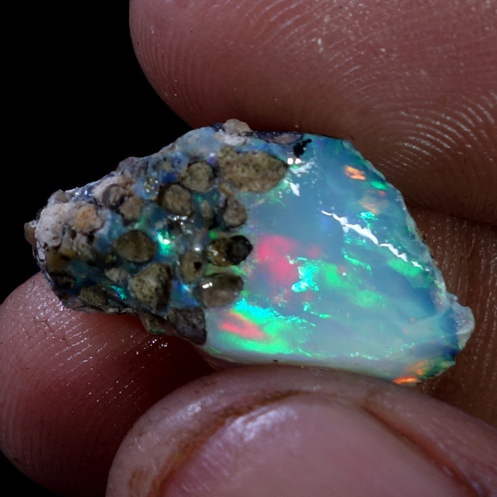 Opal Rough 06.90 Cts Natural Ethiopian Welo Opal Raw Fire Opal Jewelry OR1233