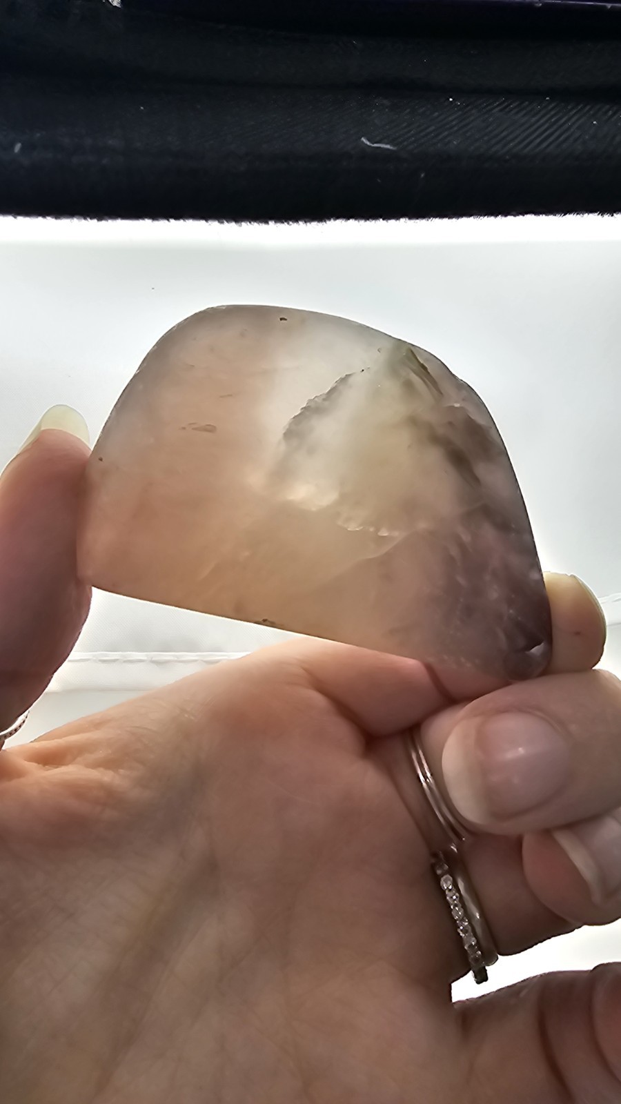 ✨️SALE✨️ Rainbow Fluorite Crystal Raw Rough chunk 103g 6.5cm