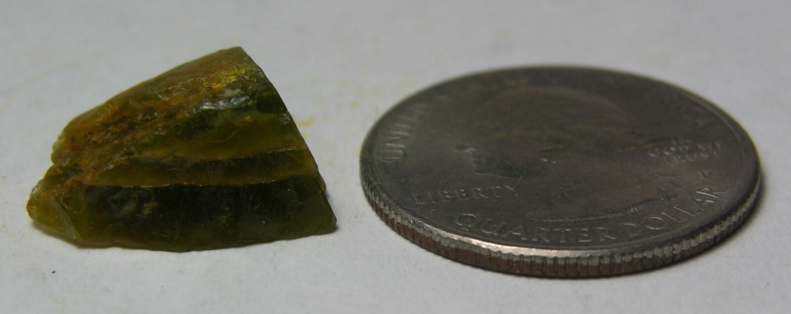 15.40ct Vietnam Dac Lak 100% Natural Rough Peridot Crystal Specimen 18mm 3.10g