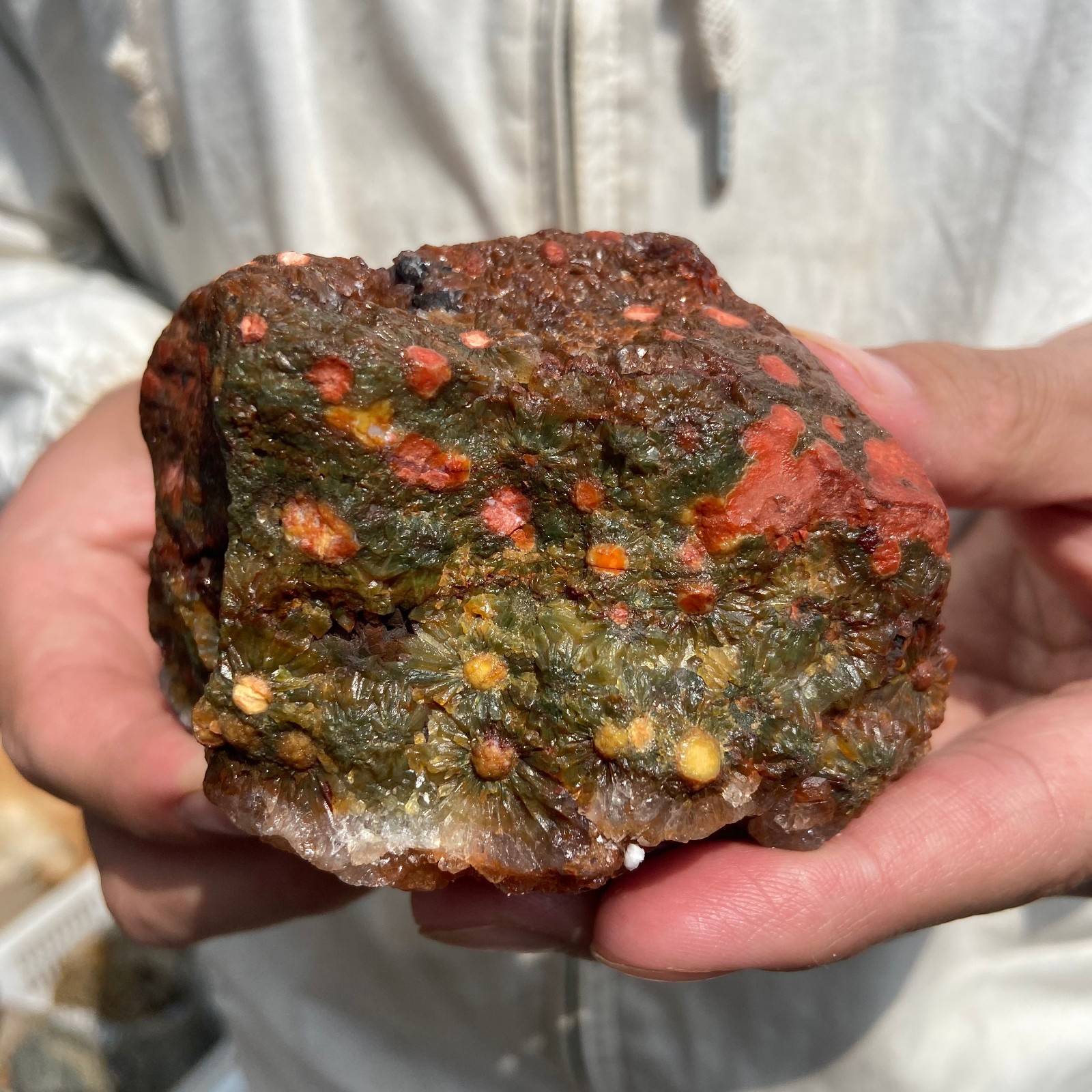 1.4lb Natural colourful ocean jasper raw stone crystal rough mineral specimen