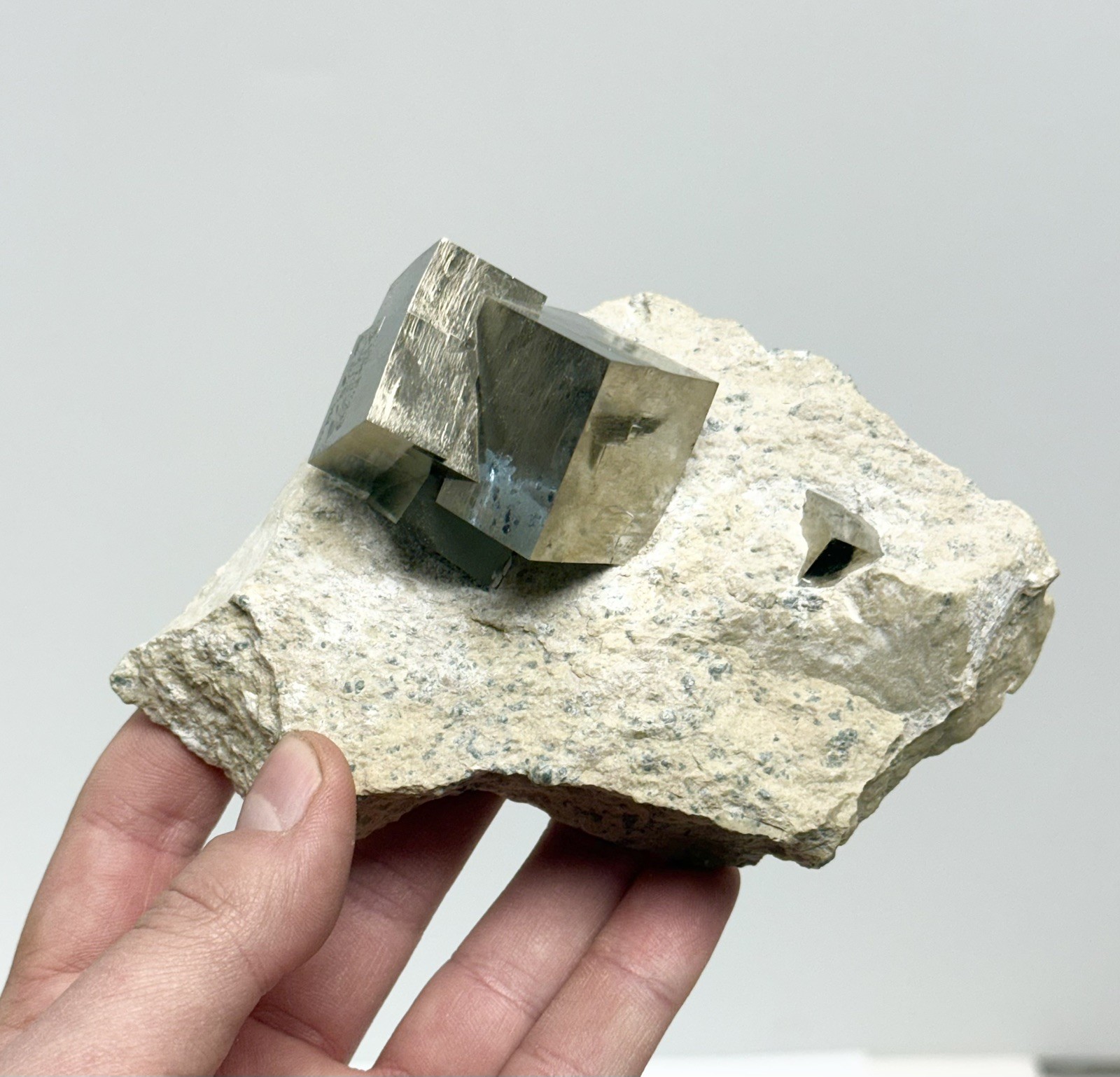 XXL Pyrite Multi Cube Formation In Matrix 4 in 1 !! – Natural Navajun Mine Spain