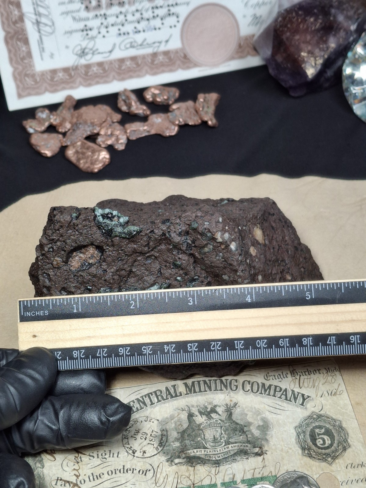 2lb 9oz Big Chunky Raw Greenstone Bright Isle Royale Chlorastrolite In Matrix