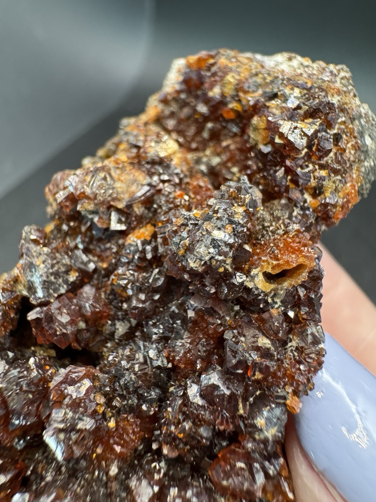 6501 EXCELLENT Red Sphalerite with BRIGHT UV and Phosphorescence Jiang Xi 92g