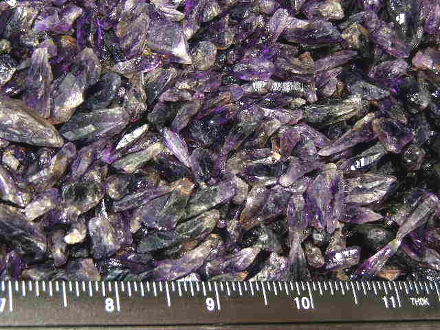 Amethyst crystals 1/4 pound lots gemmy grape violet Tanzania smaller 1/8-1 inch