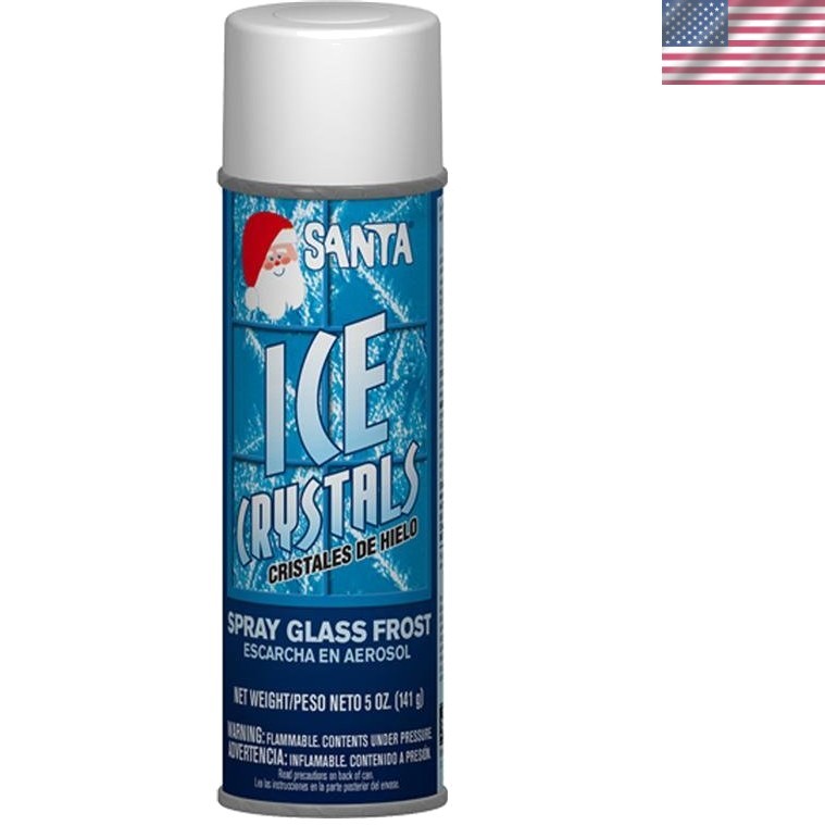 Silver Ice Crystals Spray – 5 OZ for Effortless Holiday Decoration and Theming
