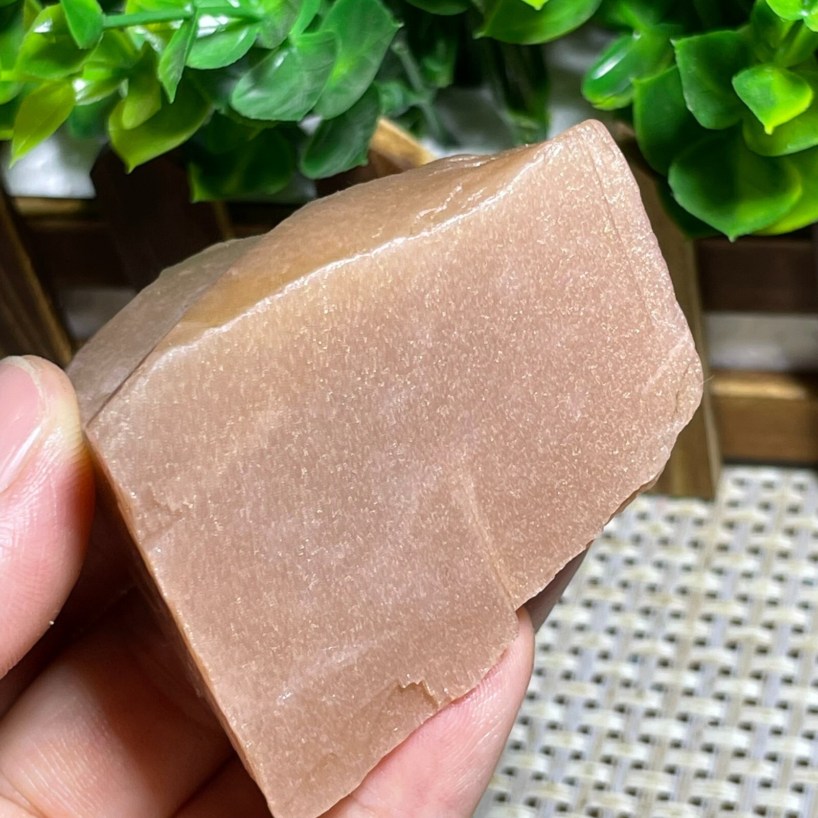 TOP ULTRA RARE NATURAL GOLDEN SUN STONE STAR RAW ROUGH CRYSTAL GEMSTONE 143g A52
