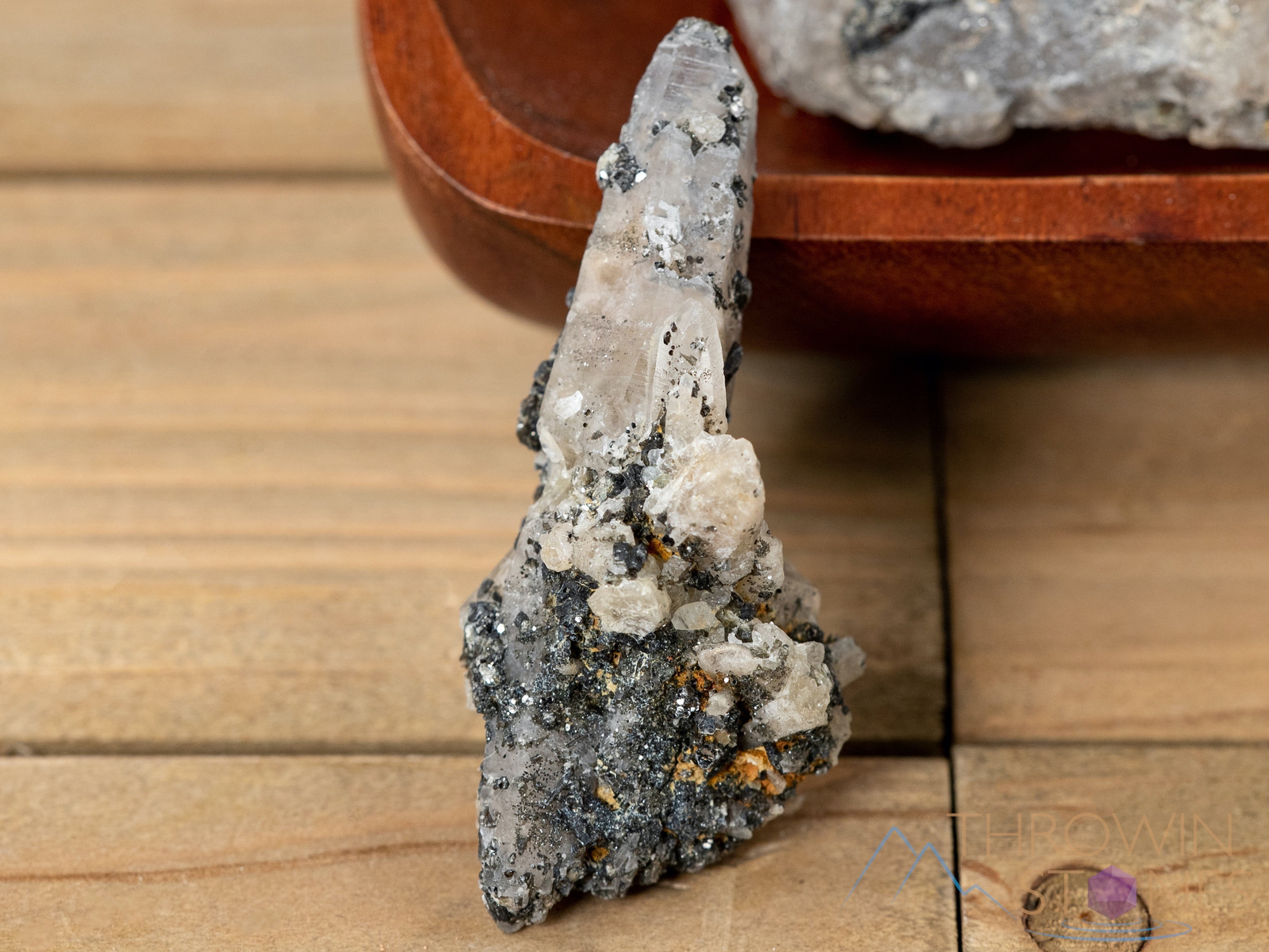 WITCHES FINGER, Clear QUARTZ, Raw Crystal Point, Thick, Gothic Home Decor, E0481