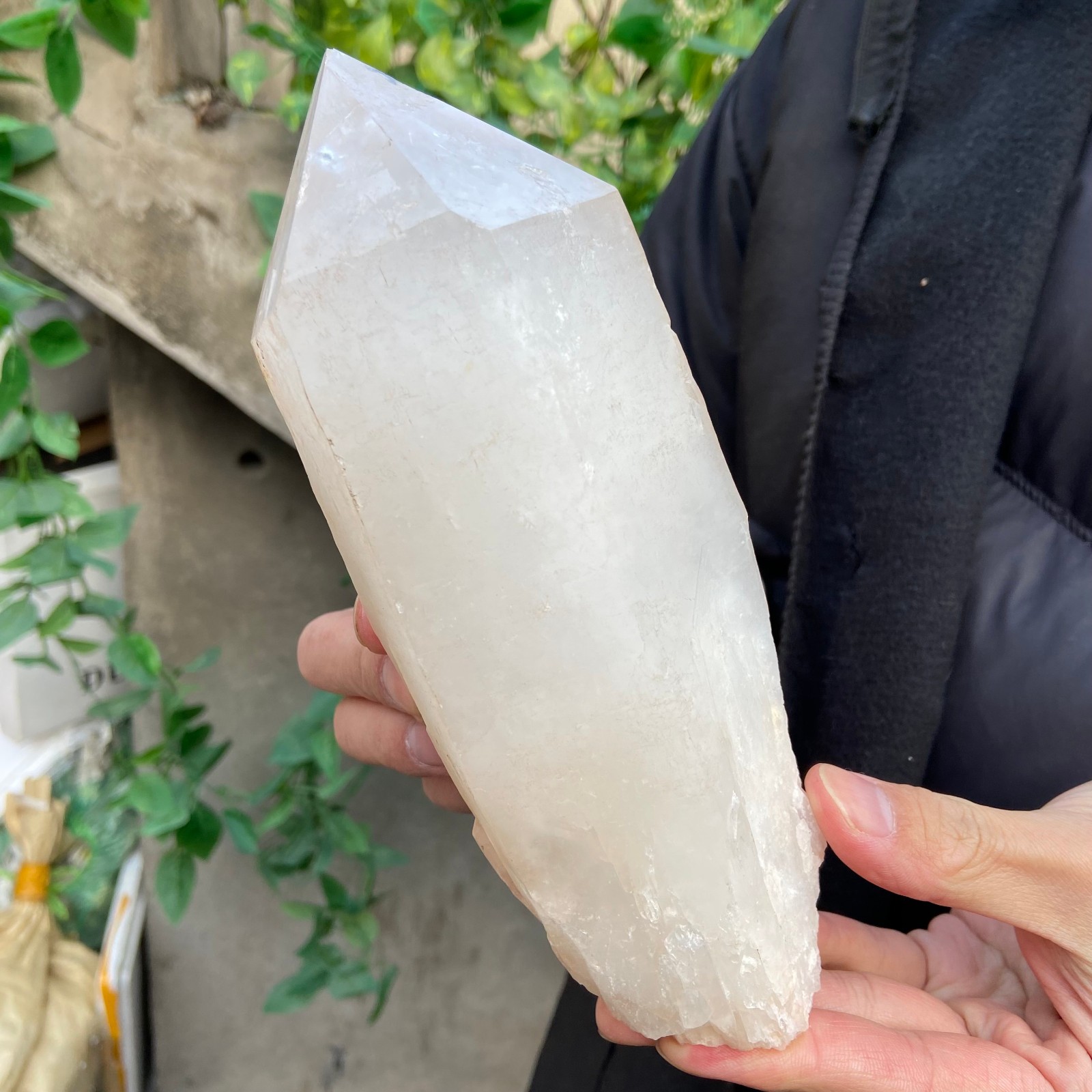 2.9lb Natural Clear White Quartz Crystal point Rough Healing Specimen