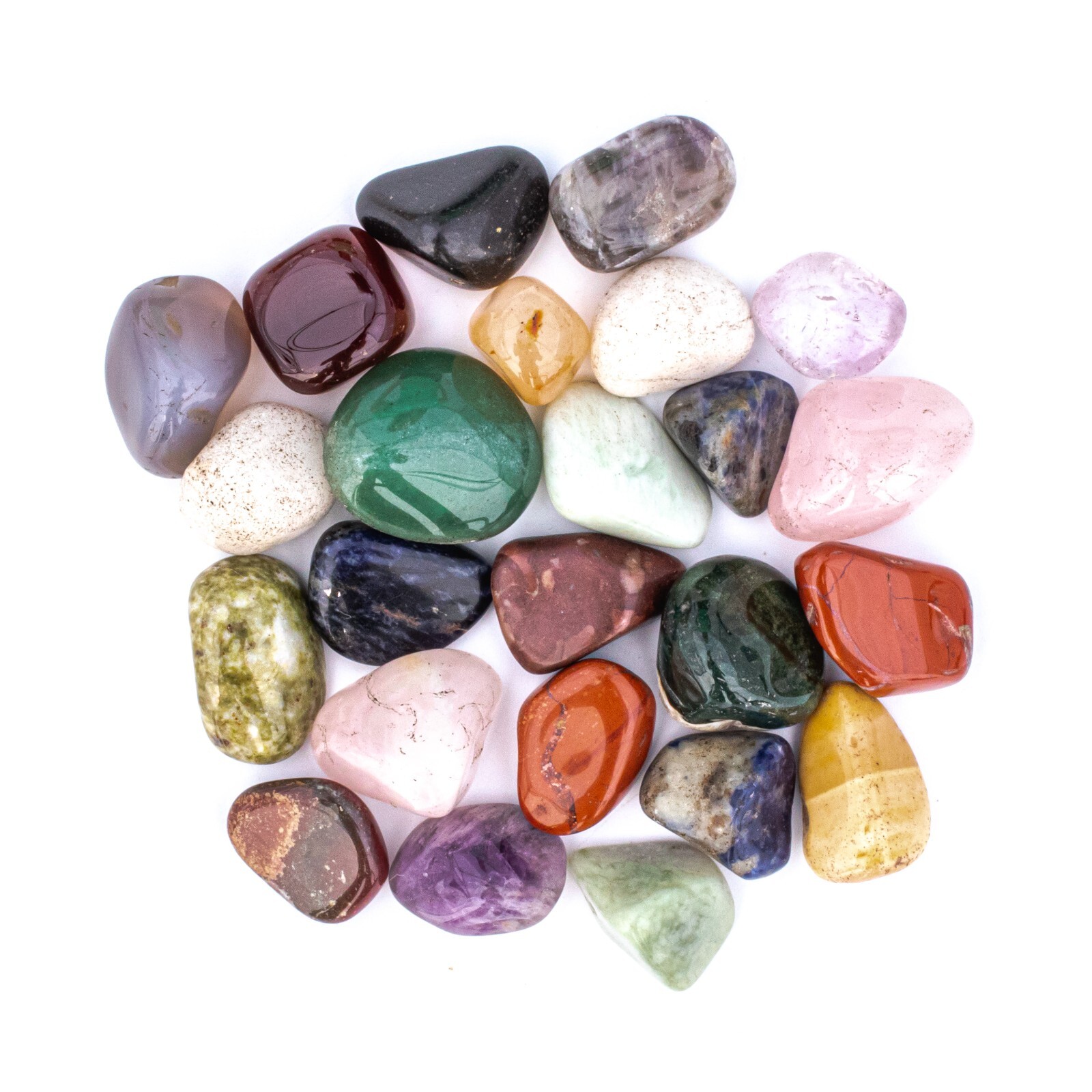 1/4 lb Tumbled Assorted Small Gemstone Mix 25-50 Stones Rock Crystals Bulk Gems