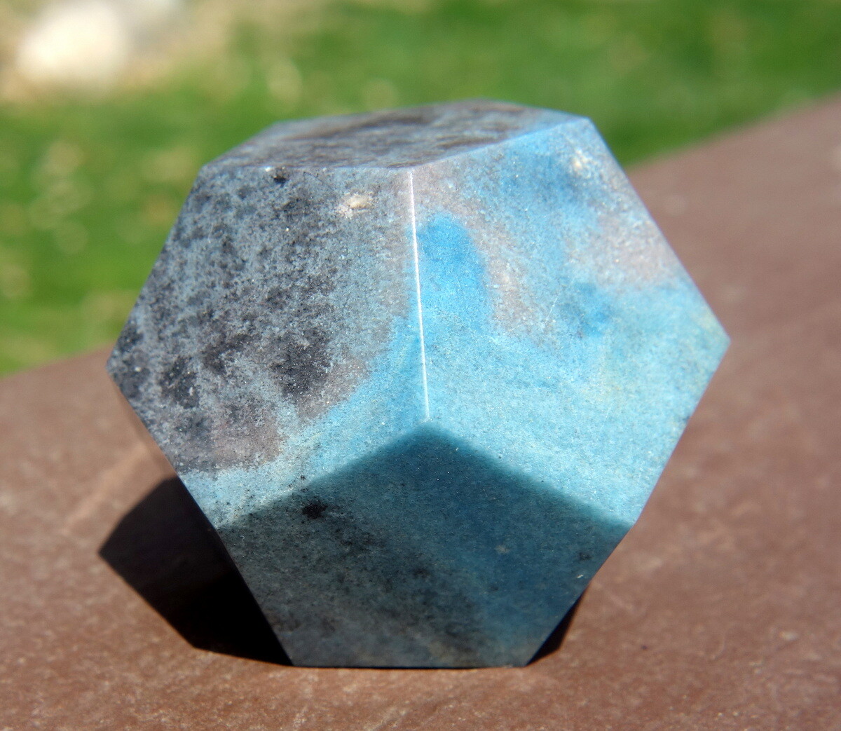 Trolleite Dodecahedron Crystal Carving