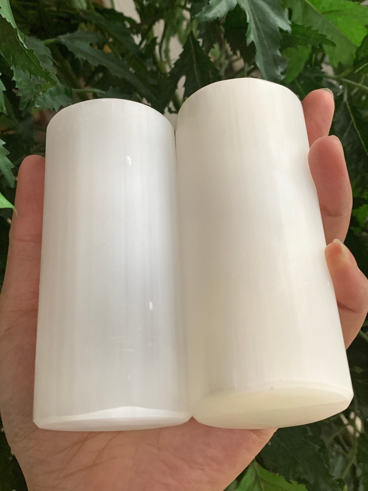 Selenite Harmonizer Cylinder, Cylinder Gemstone Gypsum Block, Wholesale Bulk Lot