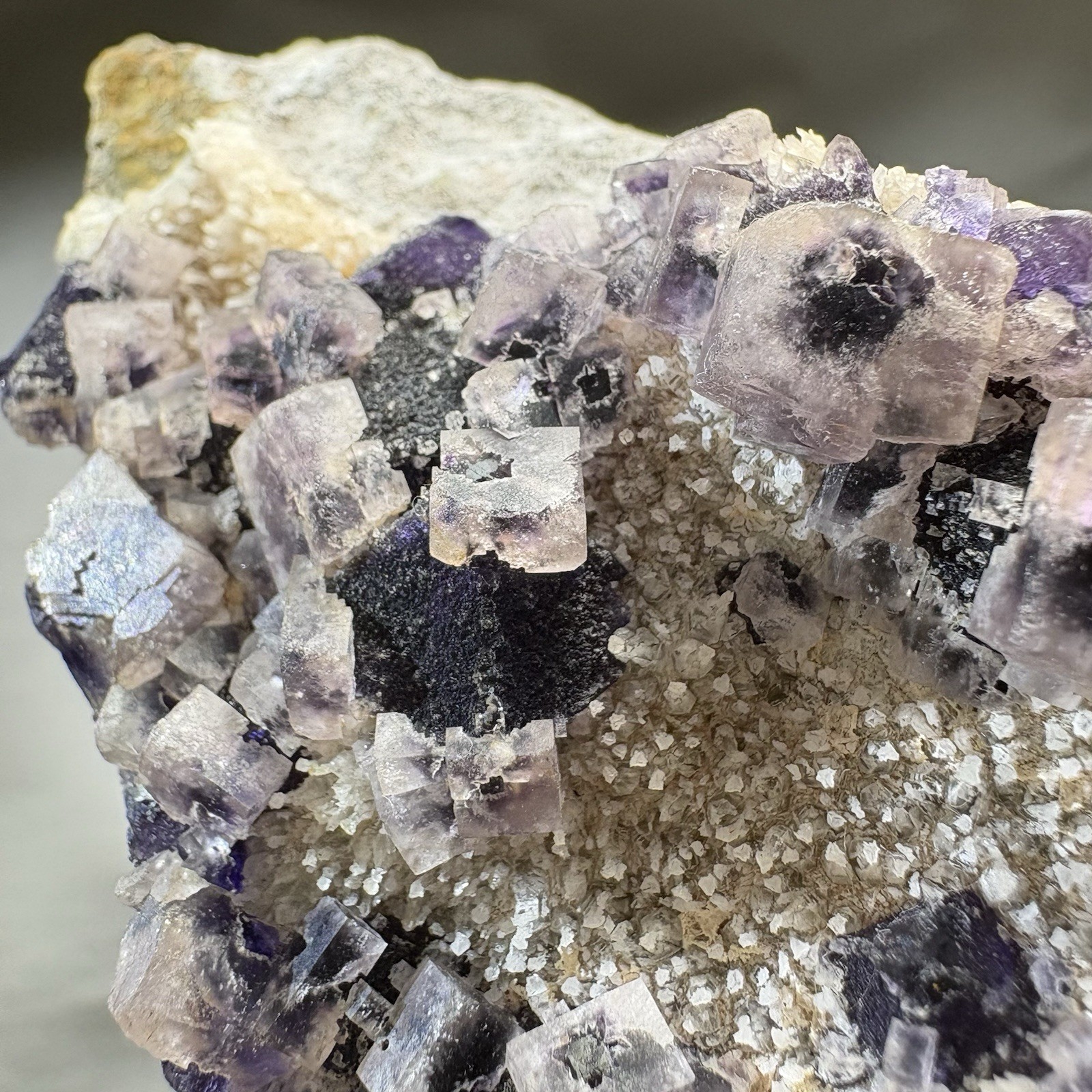 Large Phantom Fluorite on Quartz Cluster Natural Raw Crystal Rare Specimen Heal