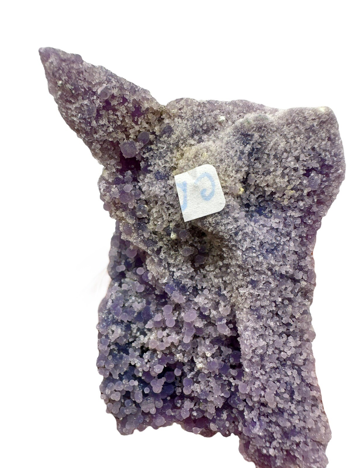 Iridescent Blue Grape Agate Cluster Botryoidal Mineral Specimen Chalcedony