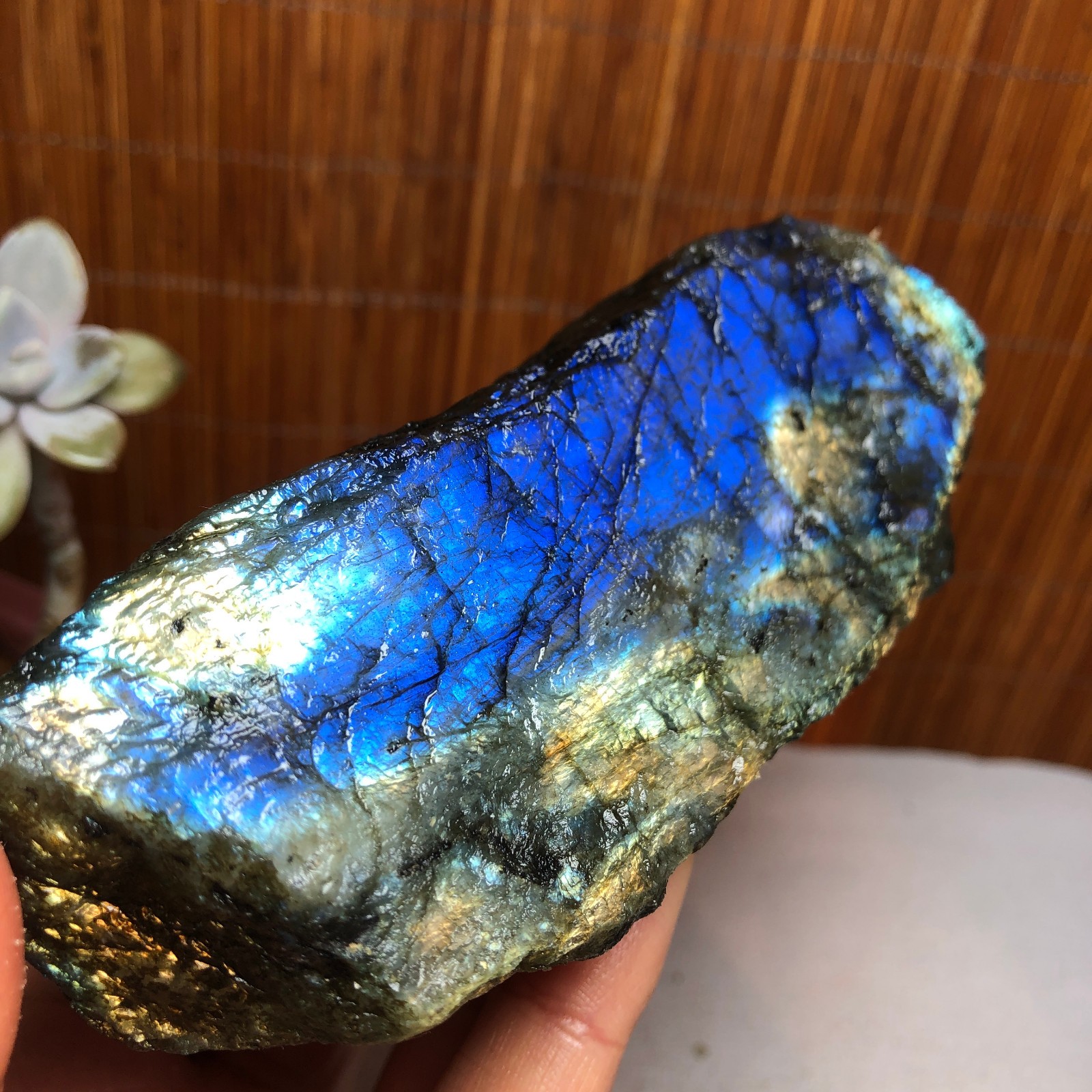 120-57-51mm Natural Labradorite Crystal gemstone Rough Mineral Specimen A3131