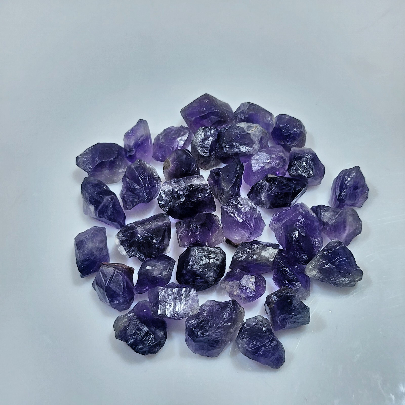AAA+ Amethyst Raw Crystal Chunks Size 12-20 MM Approx Bulk Lot Amethyst Gemstone