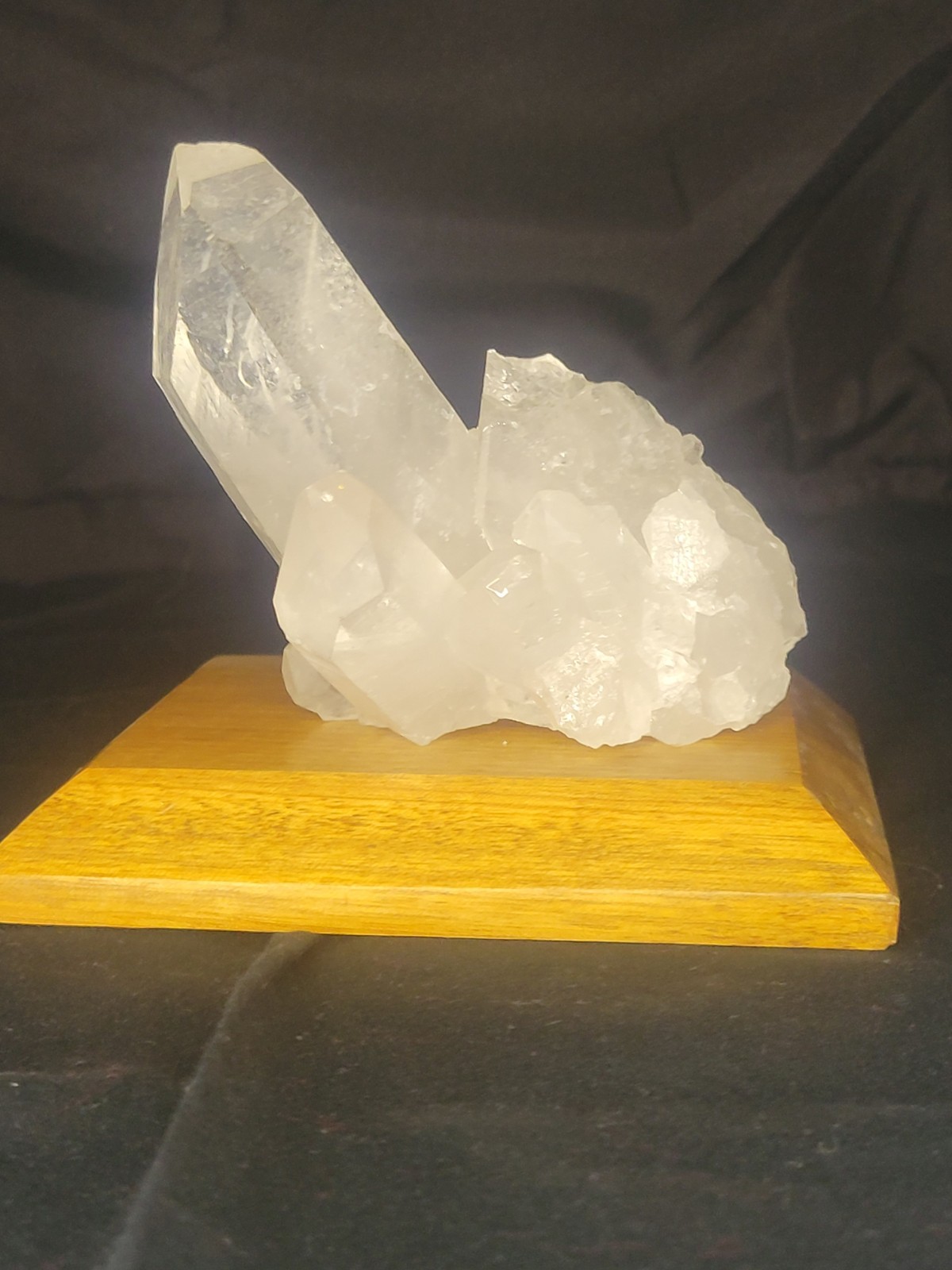290g Natural White Clear Quartz Cluster Crystal Mineral Healing Stone (B4)