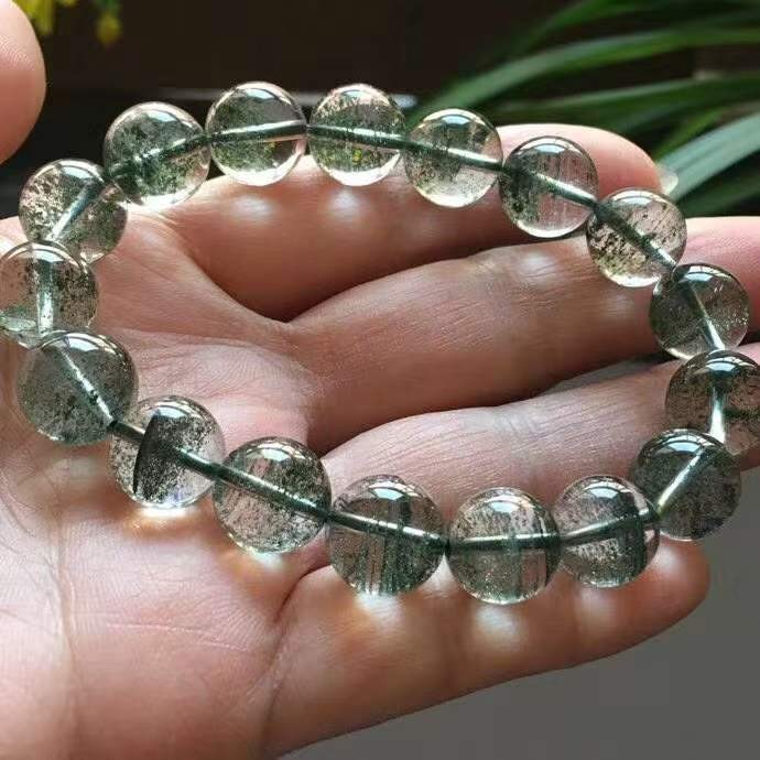Natural Green Phantom Crystal Quartz Bracelet Adult Collectibles