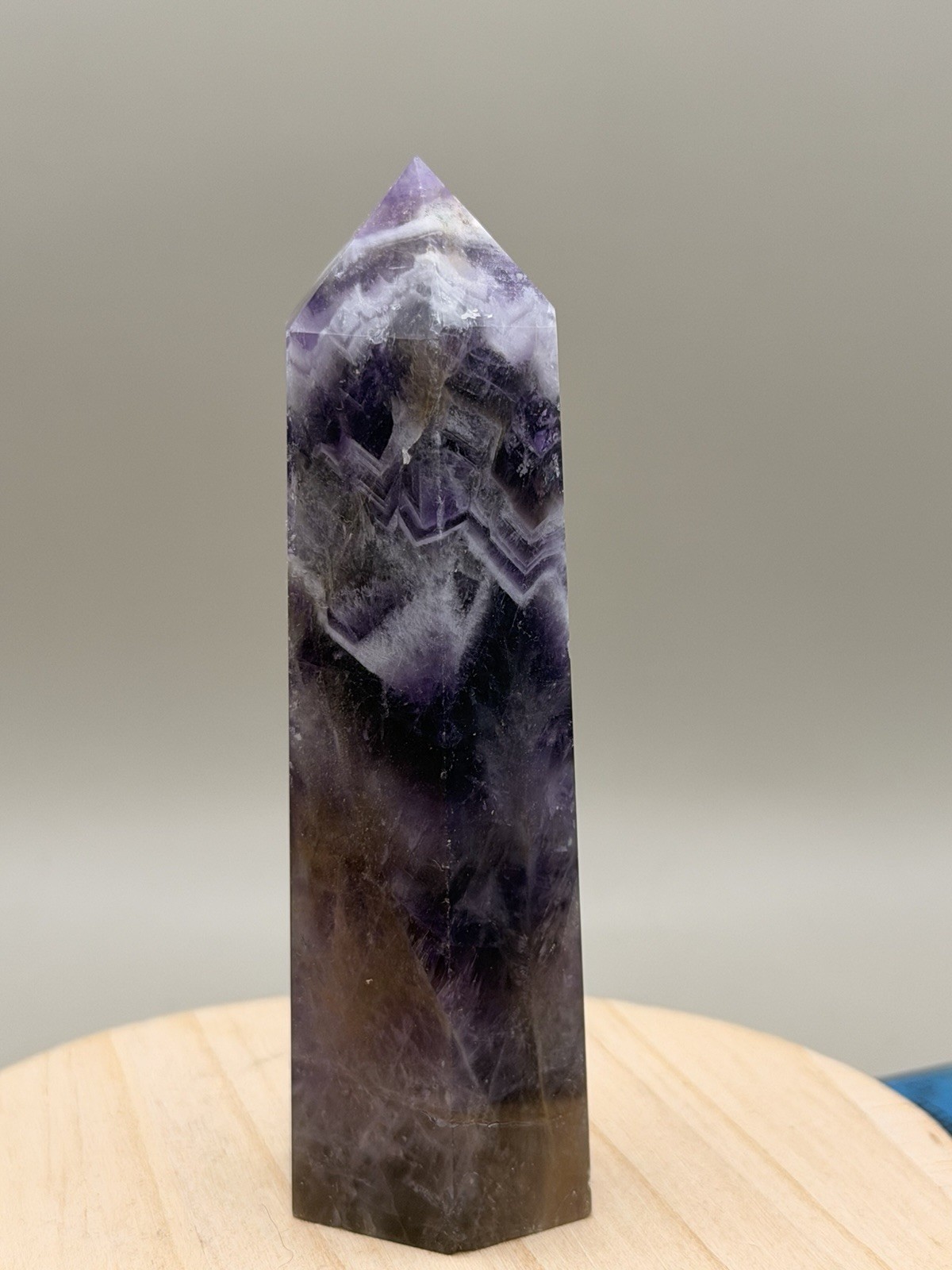 Dream Amethyst Tower Point Natural Crystal Gemstone Reiki Chakra Healing