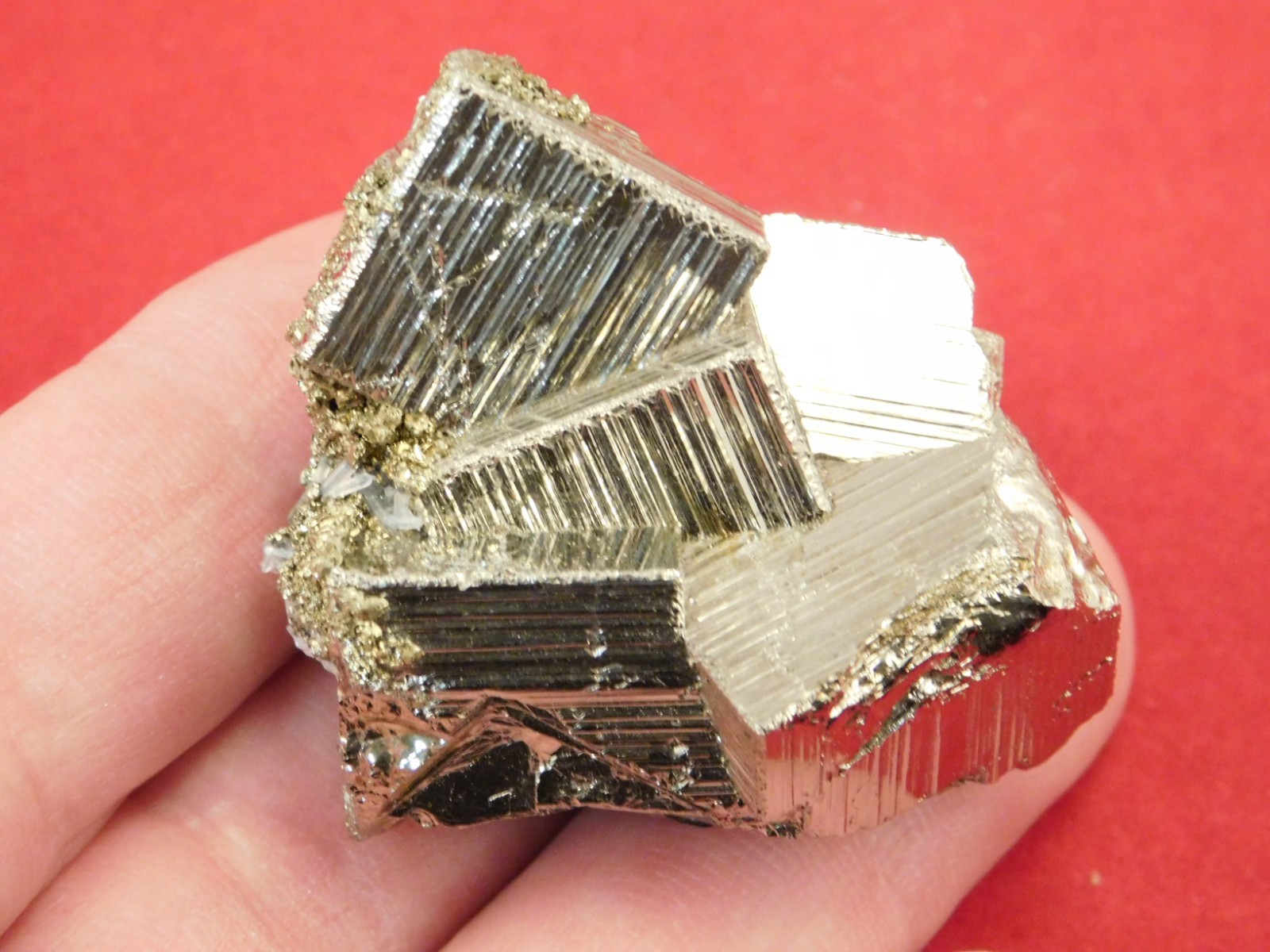 PYRITE Crystal CUBE Cluster 100% Natural Huanzala Mine Peru 93.2gr