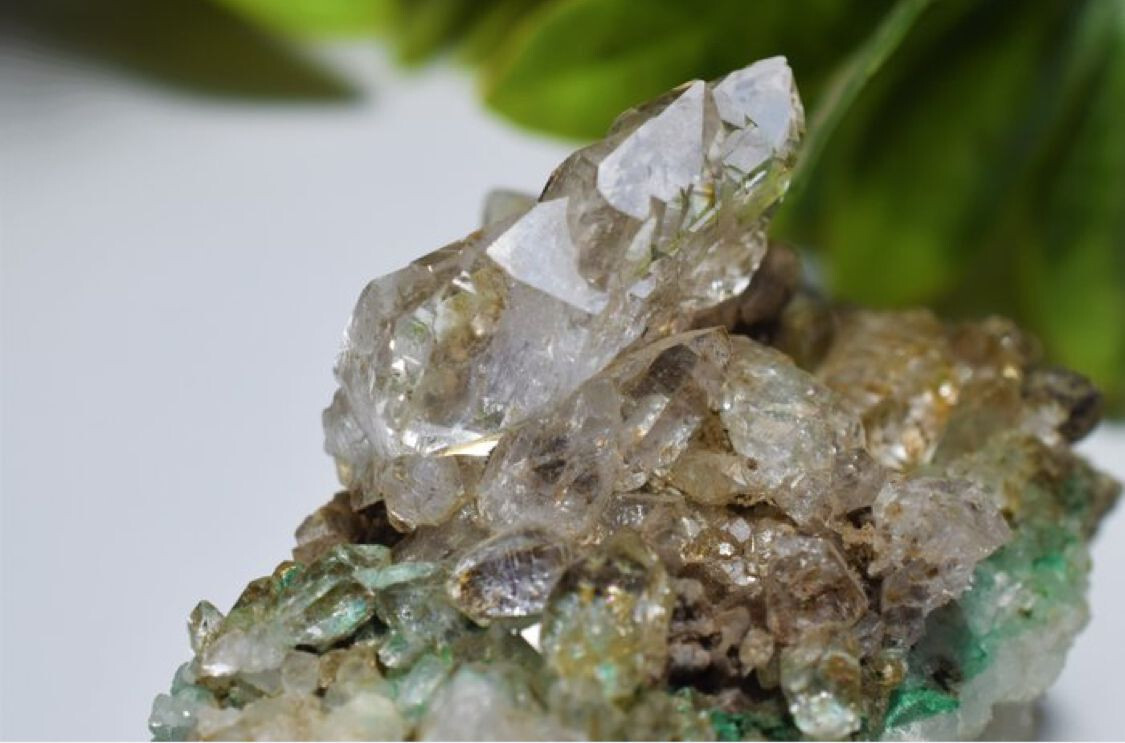 Full Terminated Eye Clean Quartz Crystals on Matrix. PAK, Skardu, 164gram