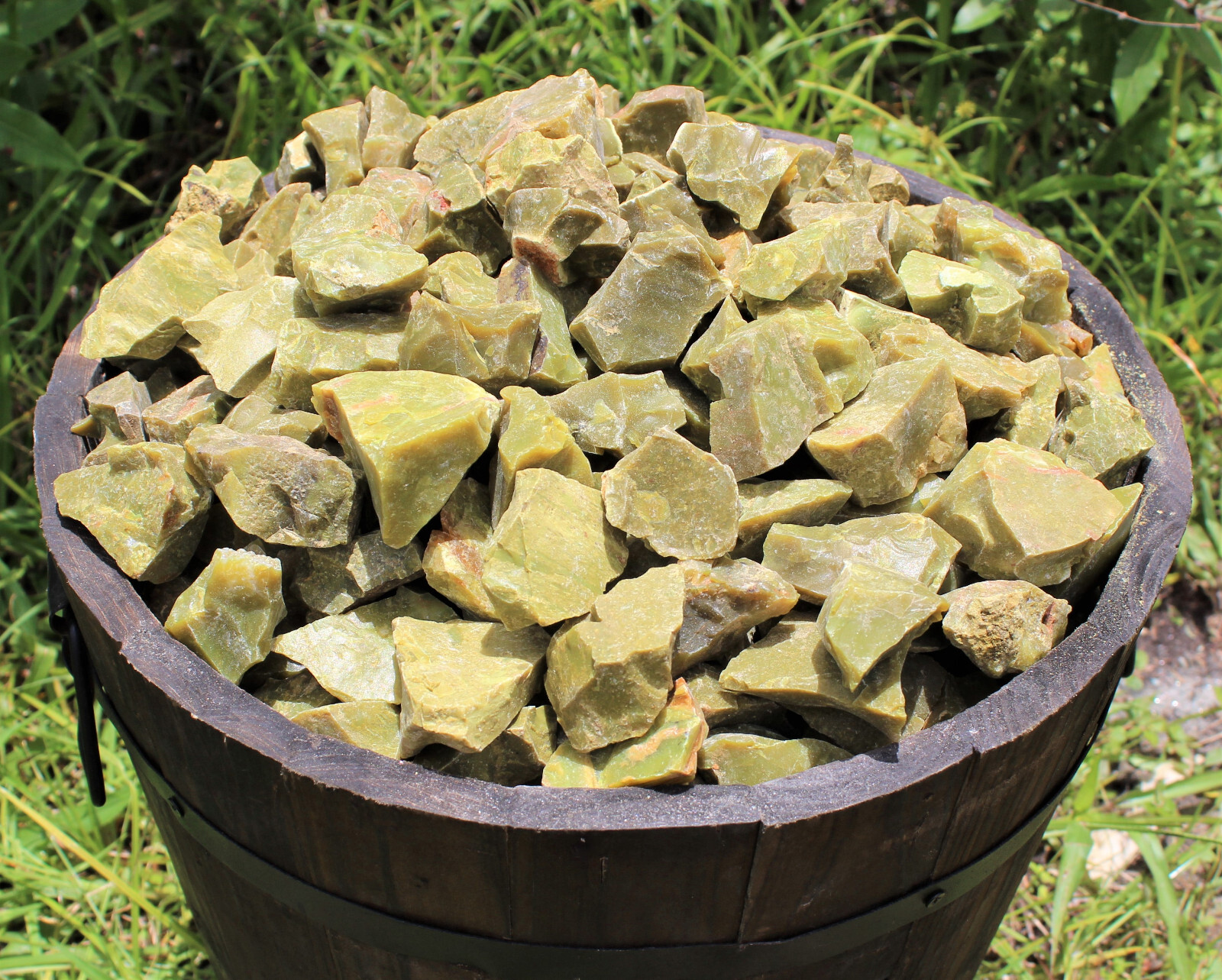 LARGE Rough Green Opal Natural Crystals, 2 – 3″ (Raw Green Opal Gemstones)