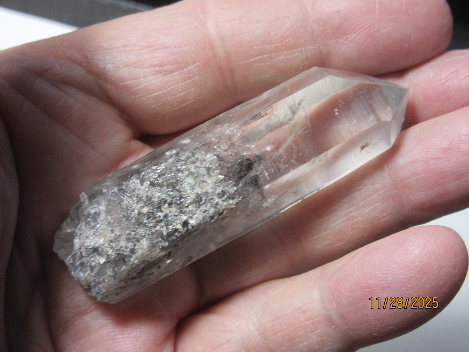 Blue Phantom Quartz 2 3/4 Inch Point Mt. Ida Arkansas Collectible BPQPMIA-2.75