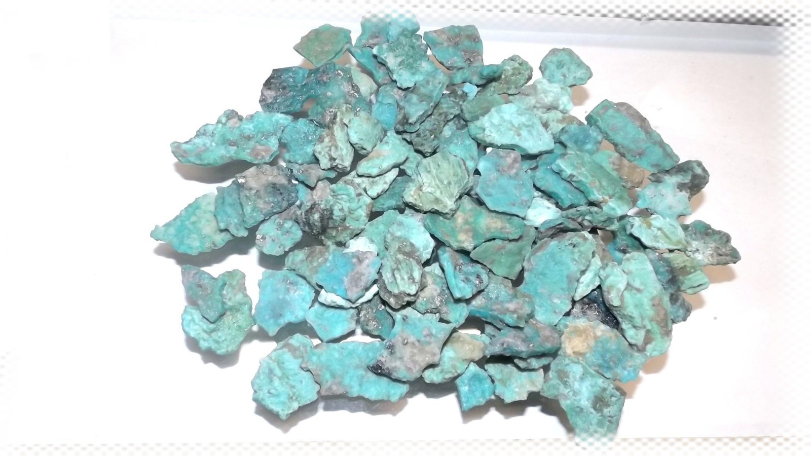 8oz. / 1/2lb Lot – Authentic Real Campitos Mex Vein Turquoise 100% Natural Rough