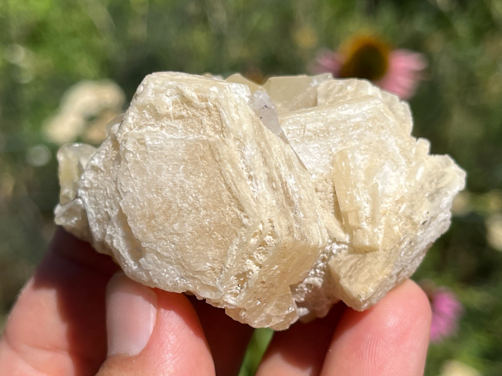 Witherite on Fluorite – Minerva No. 1 Mine, Cave In Rock, Hardin Co., Illinois