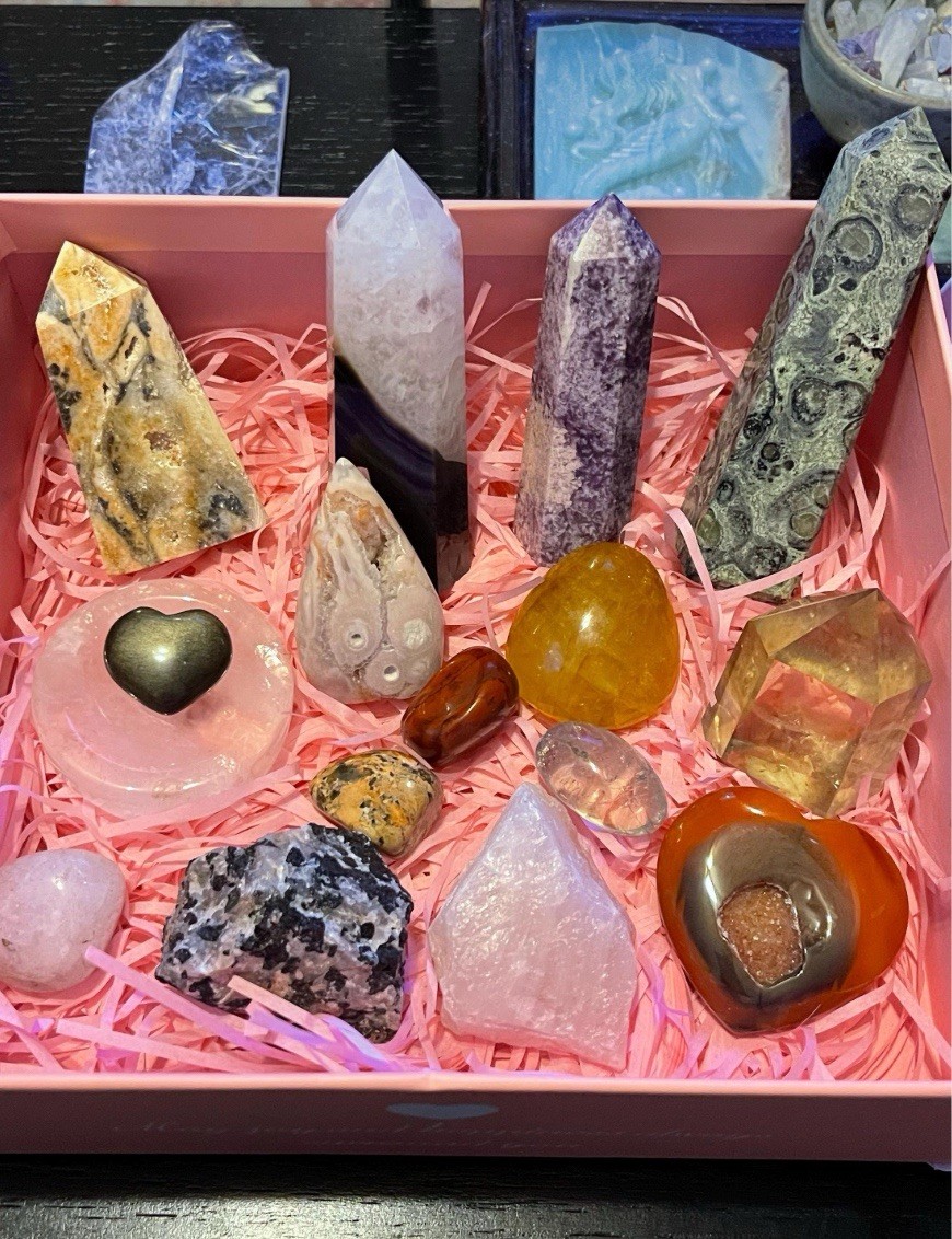 Crystal Mystery Box Intuitively Chosen Curated Crystal Gift Set