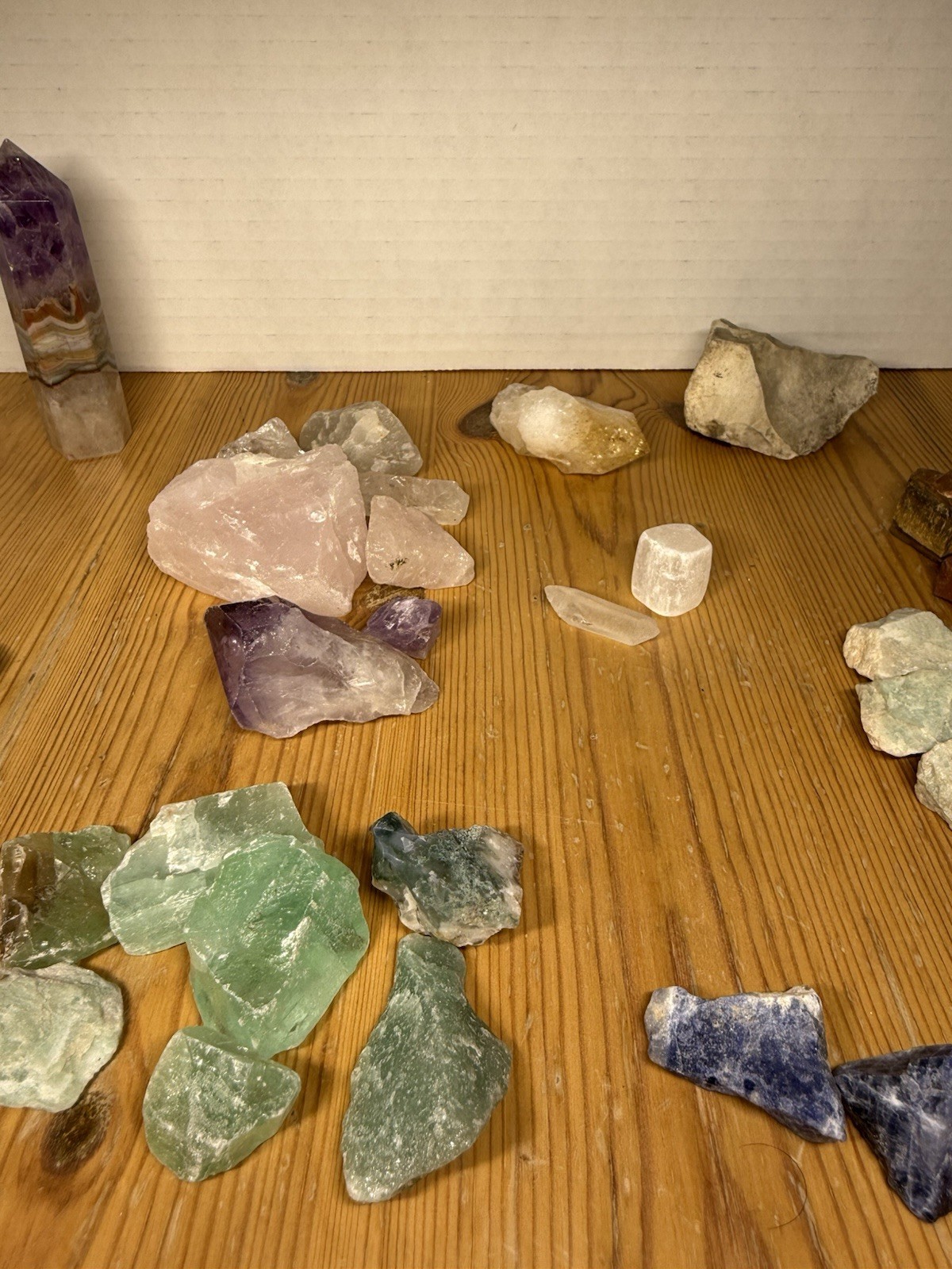 Mixed Crystal Lot 70+ Raw Polished Stones Rocks Gemstones And Pillars Spiritual