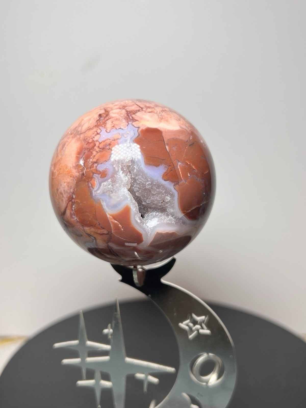Pink Agate 3 Piece Set – See pics and description for measurements & info