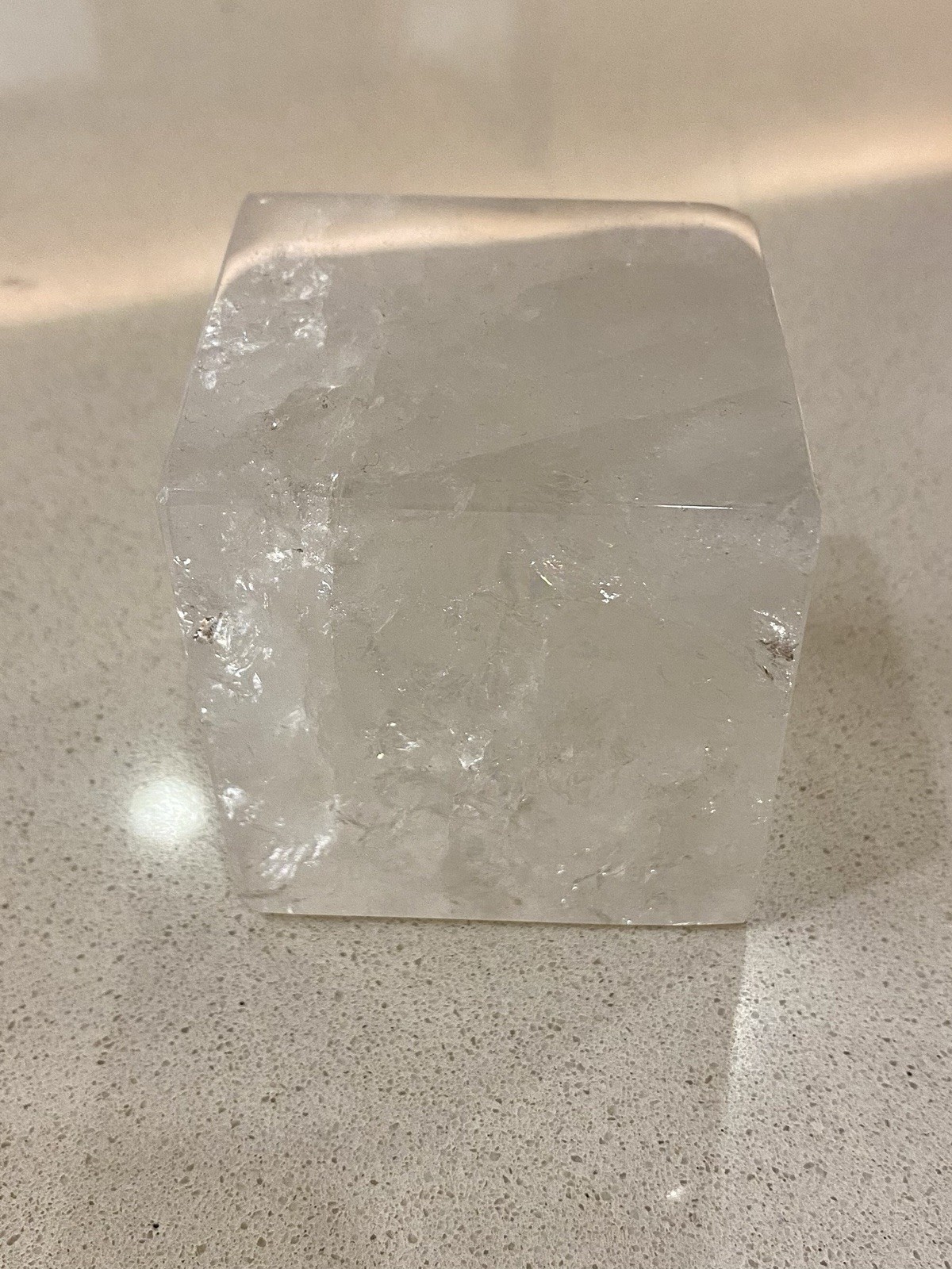 3 Piece Clear Quartz Cube Set – Luxury Decor – FREE SHIPPING!