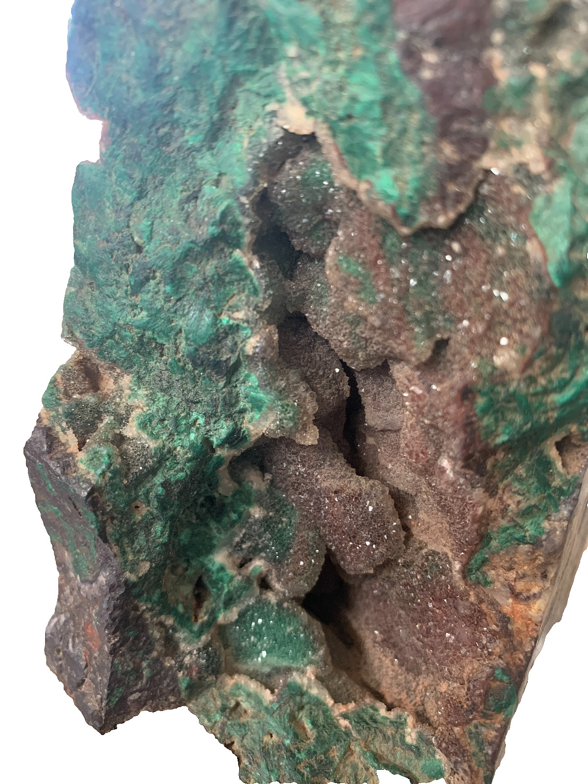 6.5lbs Globe/Miami AZ Old Stock Specimen – Druzy Quartz Malachite on Cuprite.