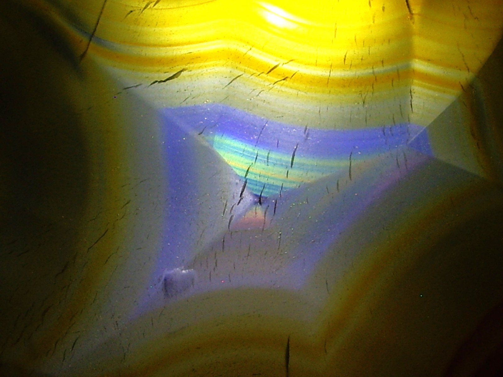 Rare Polished “Iris Agate” Slice with Backlight Color Bands from Indonesia 13.3g