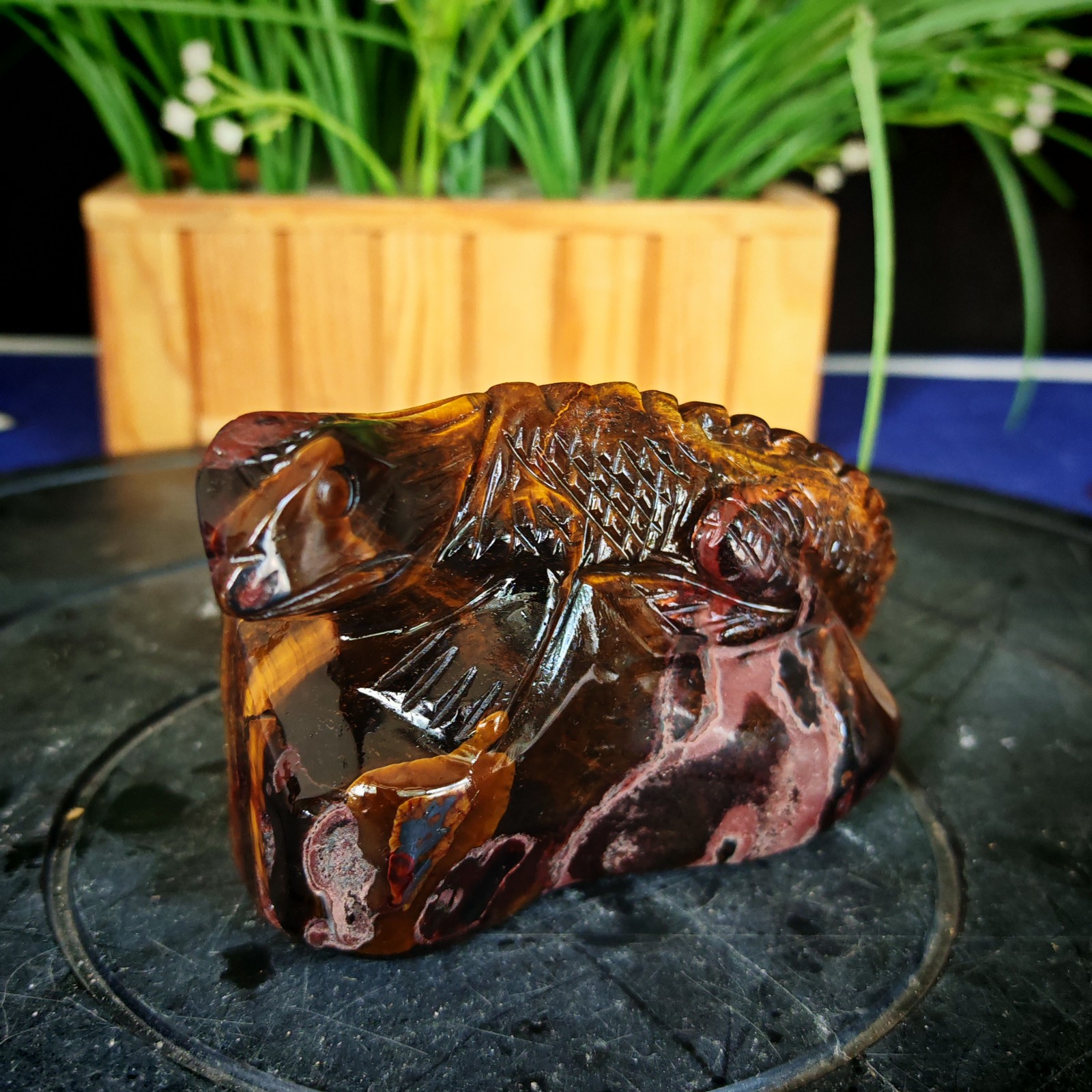 1.10LBTop natural crystal hand carved therapeutic artwork0.50kg