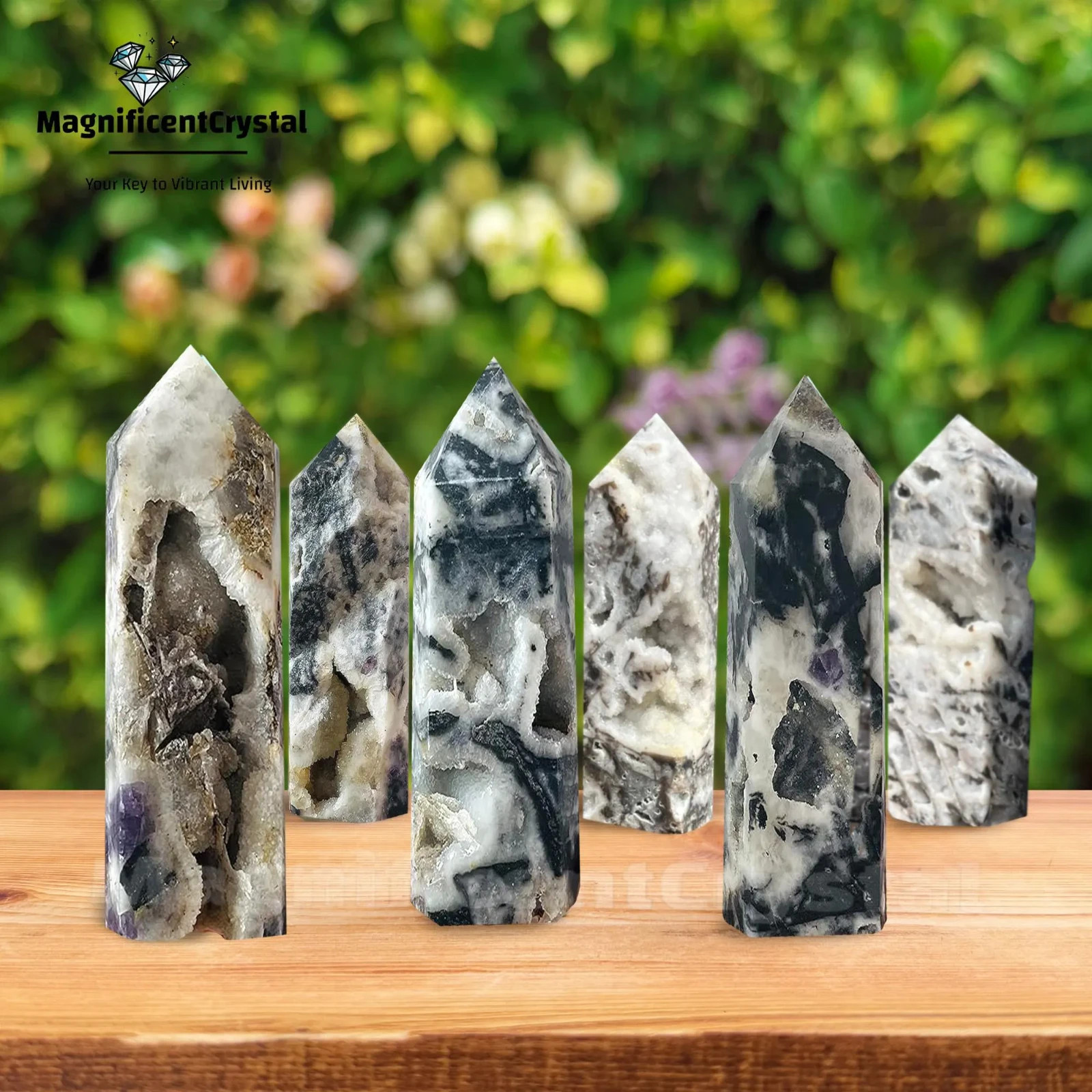 1PC Genuine Sphalerite Tower Point Crystal Obelisk Wand Solar Plexus Home Decor
