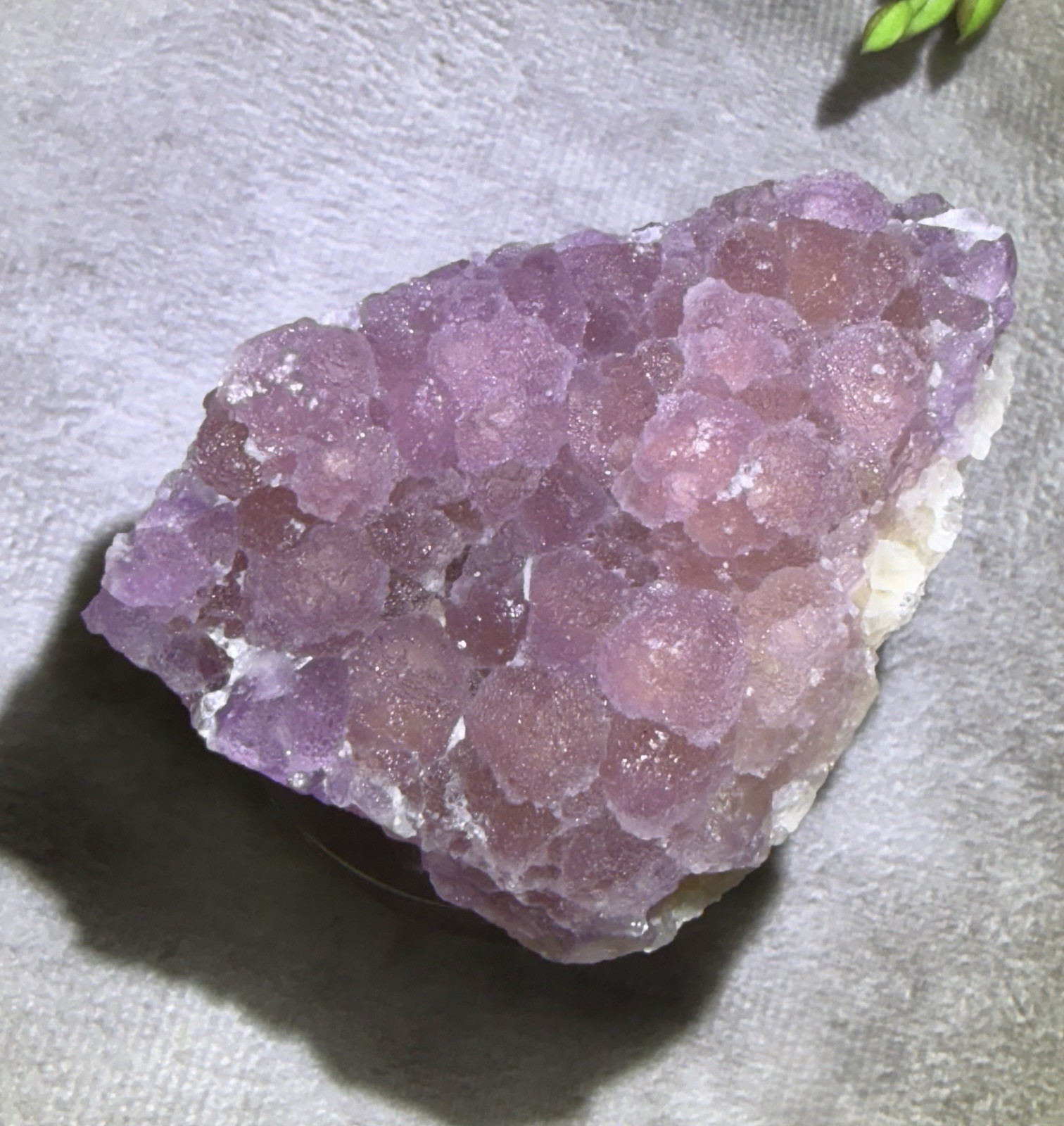 Crystal 119g Pink Bubble Fluorite UV Reactive Cluster Specimen Mineral Raw