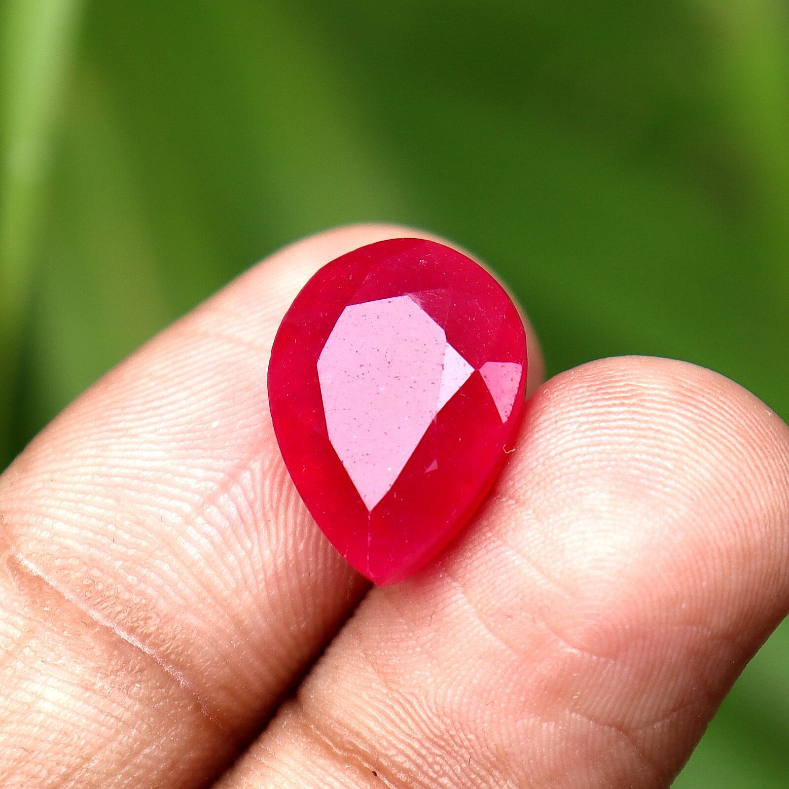 9.75 Ct Red Bixbite Beryl Loose Gemstone Pear Cut Certified