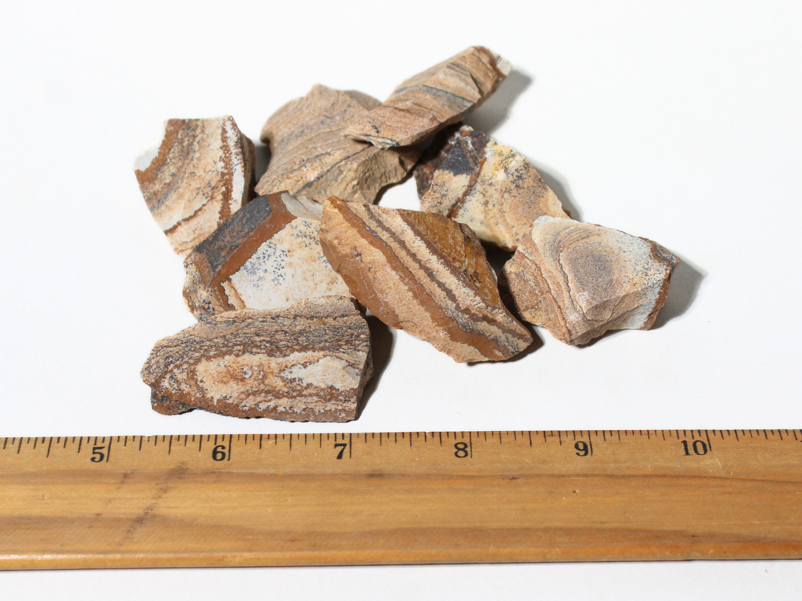 Picture Jasper – Rough Rocks for Tumbling – Bulk Wholesale 1LB option – Lapidary