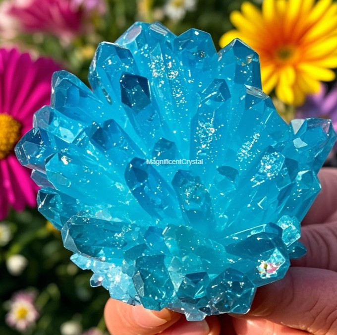 2025Must Have Blue Angel Aura Quartz Cluster Home Decor Healing Reiki Gift