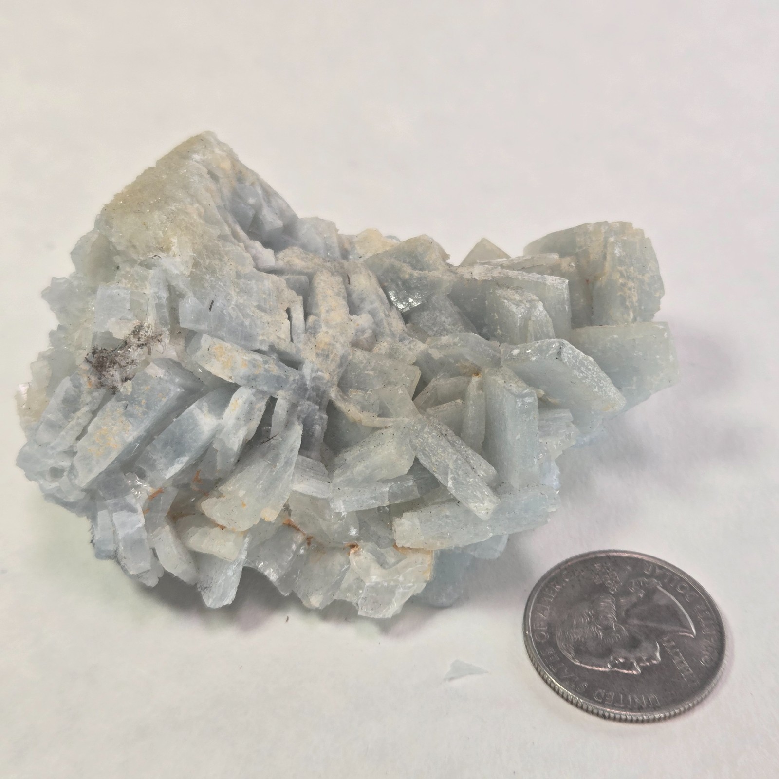 Blue Barite Crystal Cluster (Blue Baryte / Sky Blue Barite) – Natural Mineral