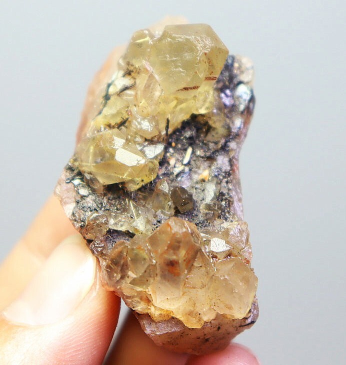 Natural Original Golden Hair Rutilated Quartz Crystal Cluster Mineral Specimen