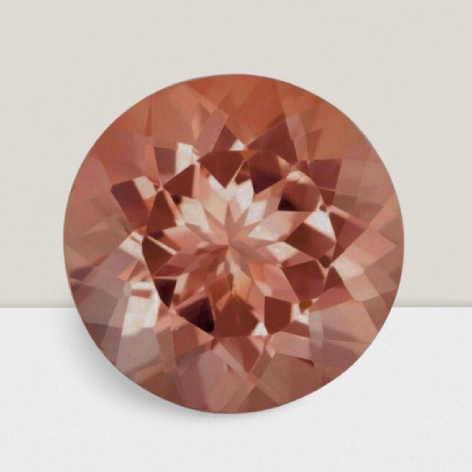 Morganite Round Cut Gemstone 3.50 Cts – 10 mm AAA+ Loose Gem
