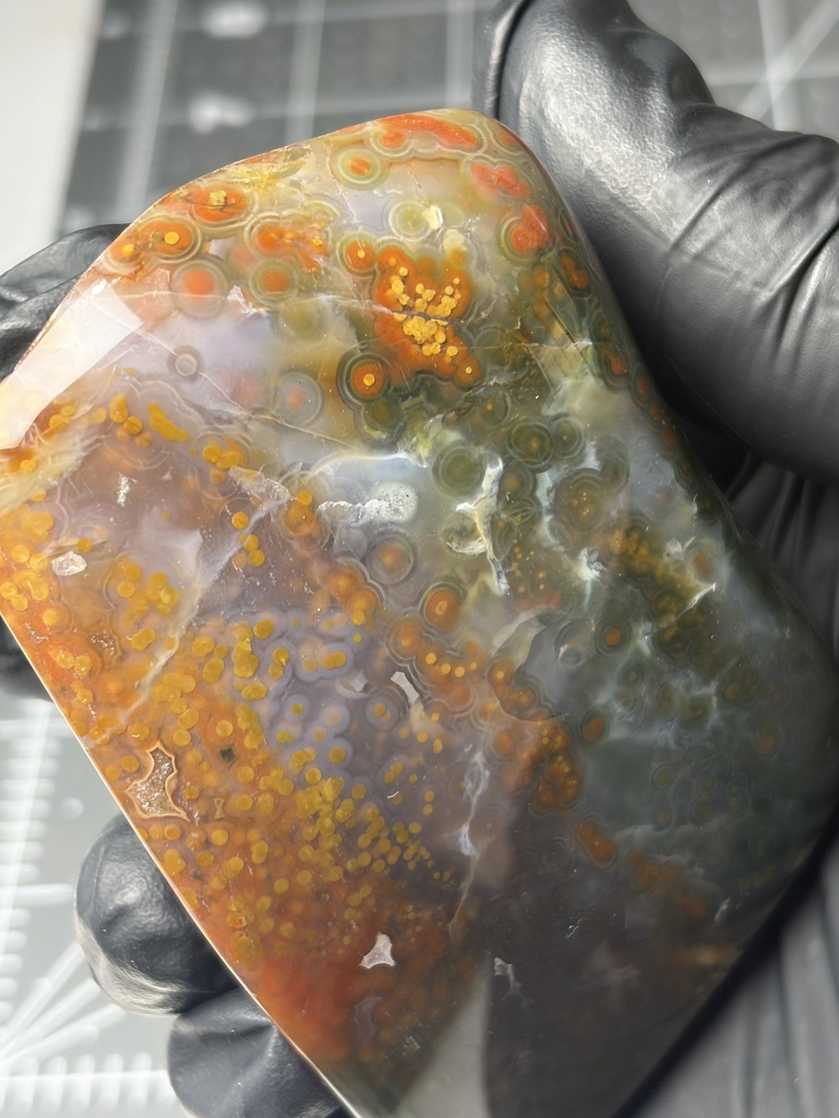 Jelly Ocean Jasper Free Form Colorful Orbs
