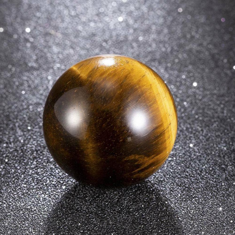 3pcs Natural Healing Stone Rare Tiger Eye Crystal Ball Gemstone Sphere